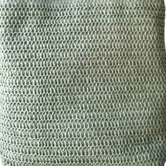 NWT Sonoma Summer/Beachy/Travel Olive/Army Green Lined Straw Large Tote - Picture 4 of 4